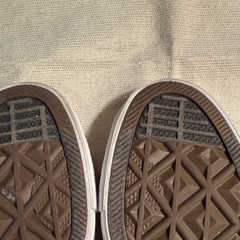 Converse All Star Beige Canvas Sneakers - Picture 5 of 12